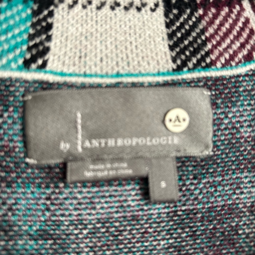 Anthropologie Multicolor Plaid Blazer - Picture 4 of 6